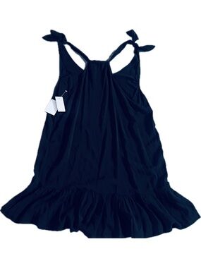 Chelsea28 Navy Tie-Shoulder Swim Coverup